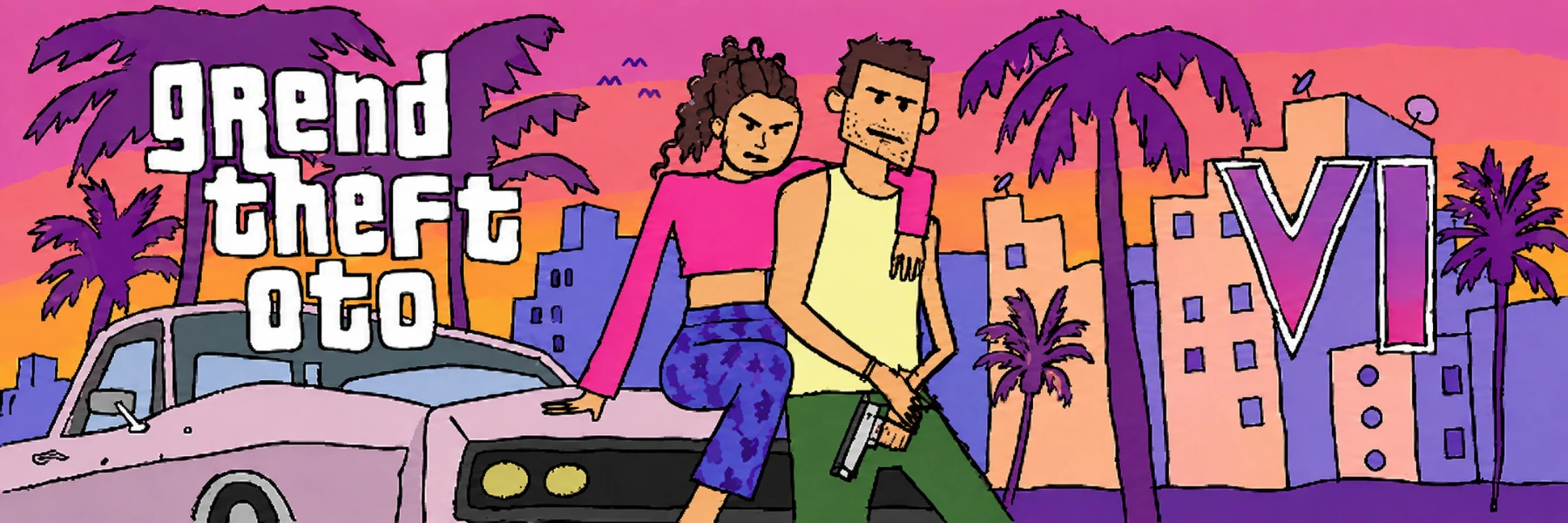 Grend Theft Oto VI cover art