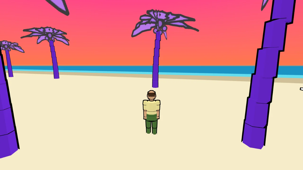 The beach